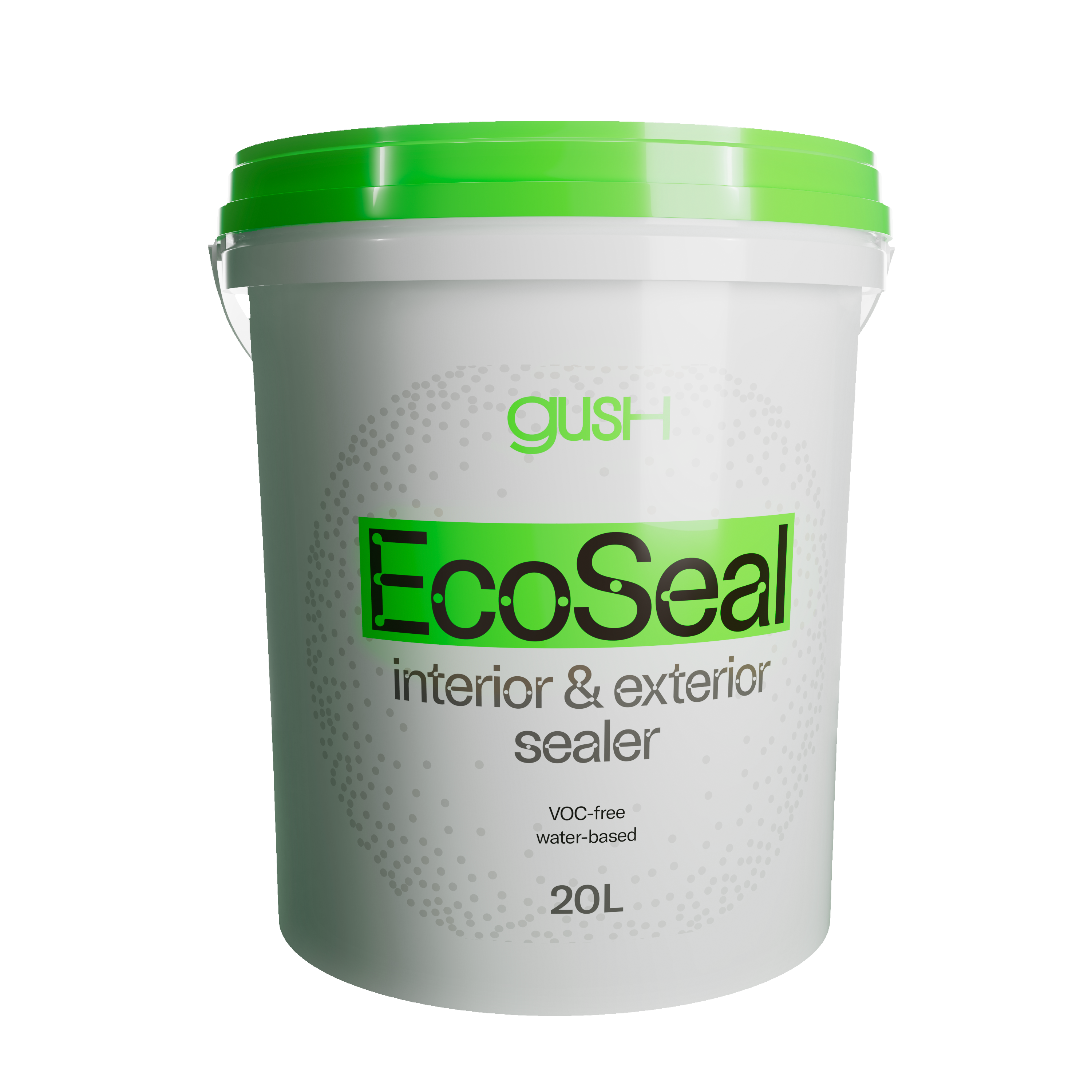 Gush EcoSeal product tin — wellness paint range by Pico X Health Technology Singapore