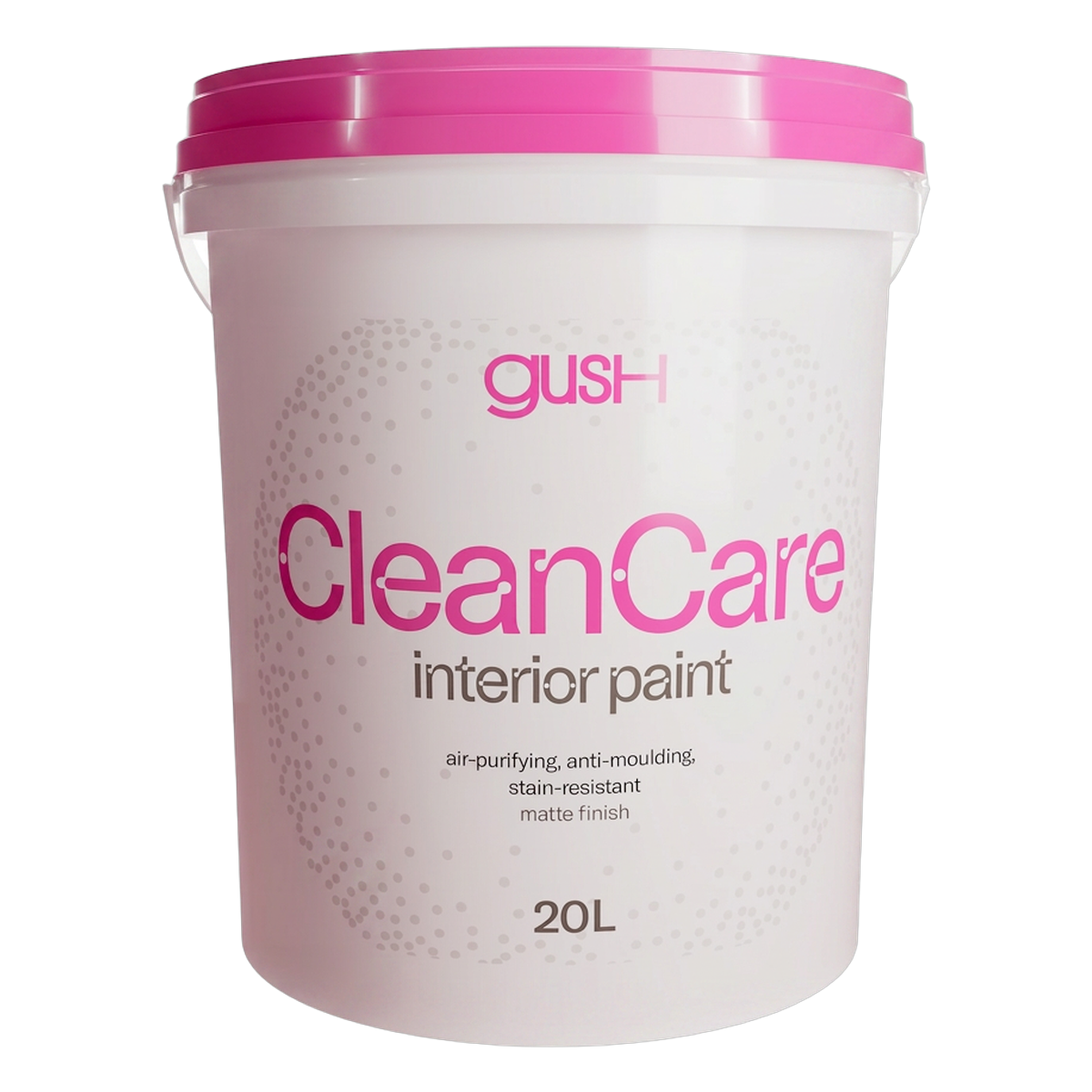Gush Clean Care washable anti-mould paint tin sold by Pico X Health Technology in Singapore